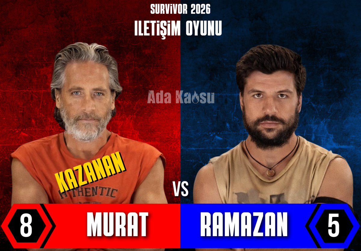 İletişim Oyunu

🔴 Murat 🆚️ 🔵 Ramazan 

#Survivor2026 #SurvivorTürkiye #SurvivorÜnlüler #SurvivorGönüllüler #ÜnlülerGönüllüler