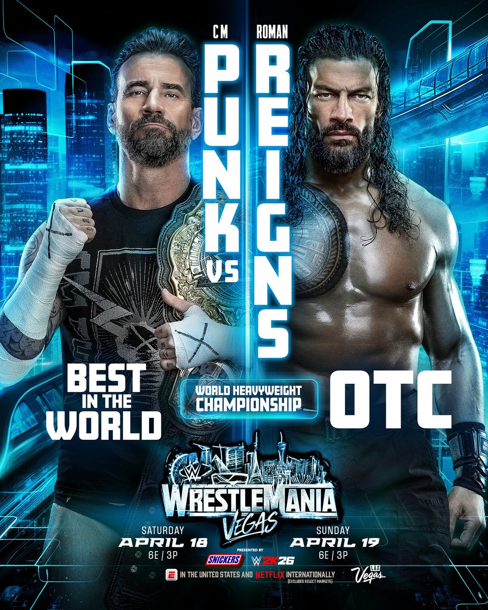 For it all…in the main event of #WrestleMania. The BITW vs The OTC…

<a href="/espn/">ESPN</a> in US | <a href="/netflix/">Netflix</a> internationally