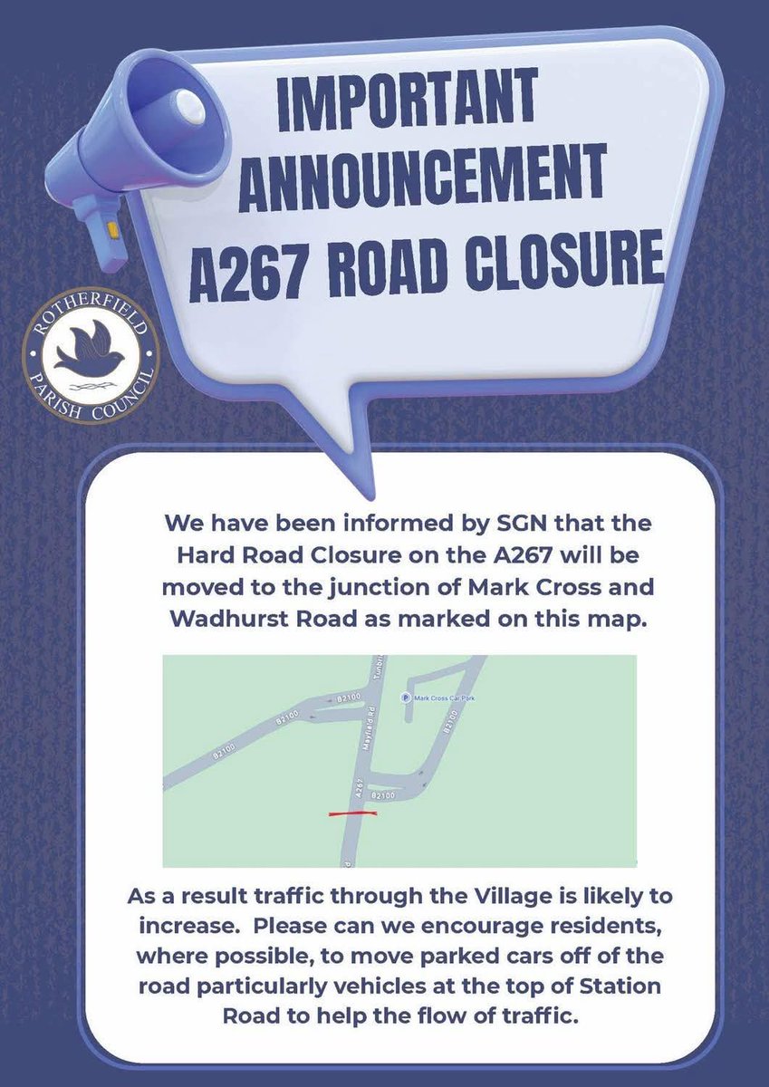 CllrMichaellunn's tweet image. Please avoid #MarkCross #Rotherfield and #Mayfield if you are planning to travel on #A267 @Andrew_WilsonUK @wealdendistrict @Nus_Ghani @EastSussexCons @SussexIncidents @esccroads @Sussex_World