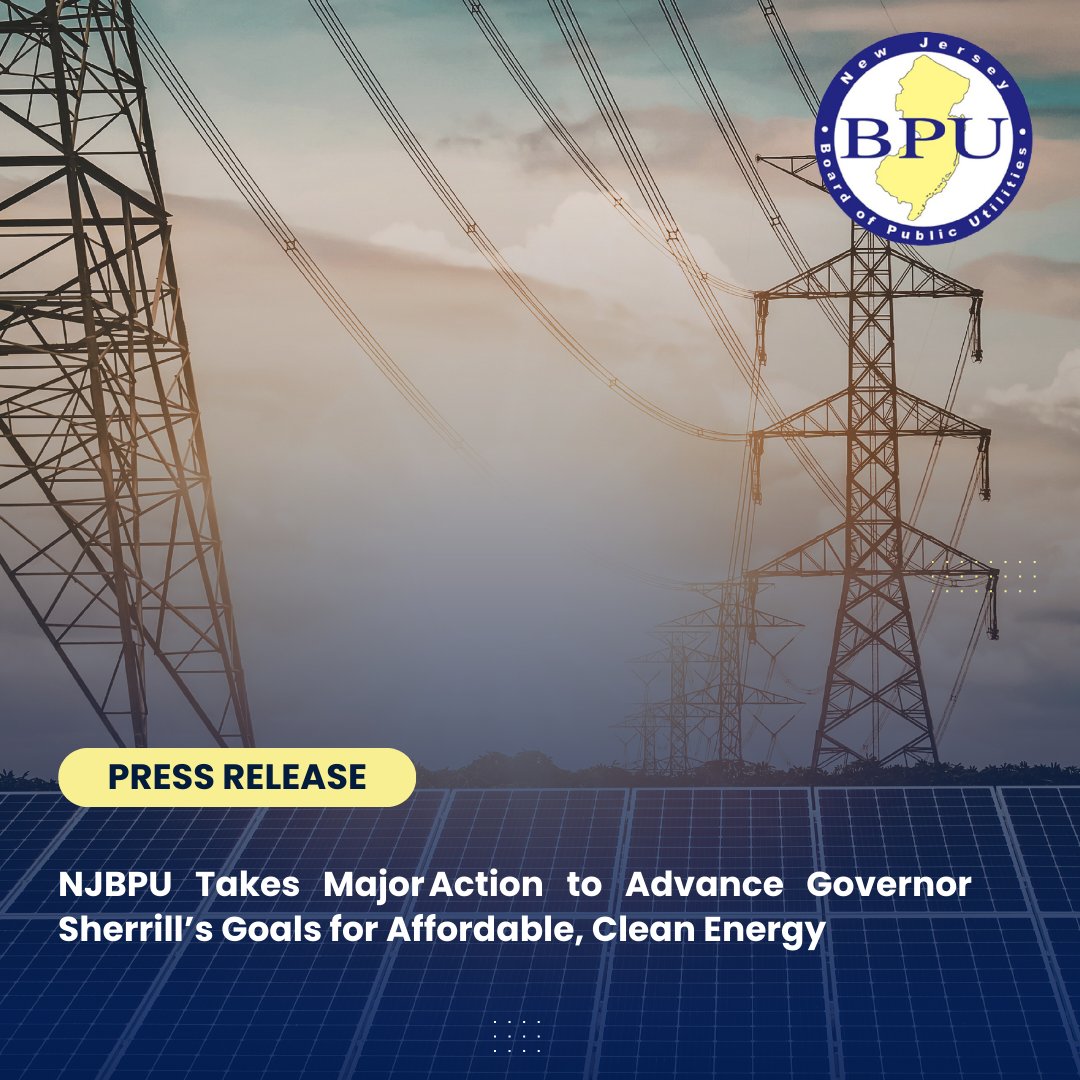 NJ Board of Public Utilities (NJBPU) tweet media