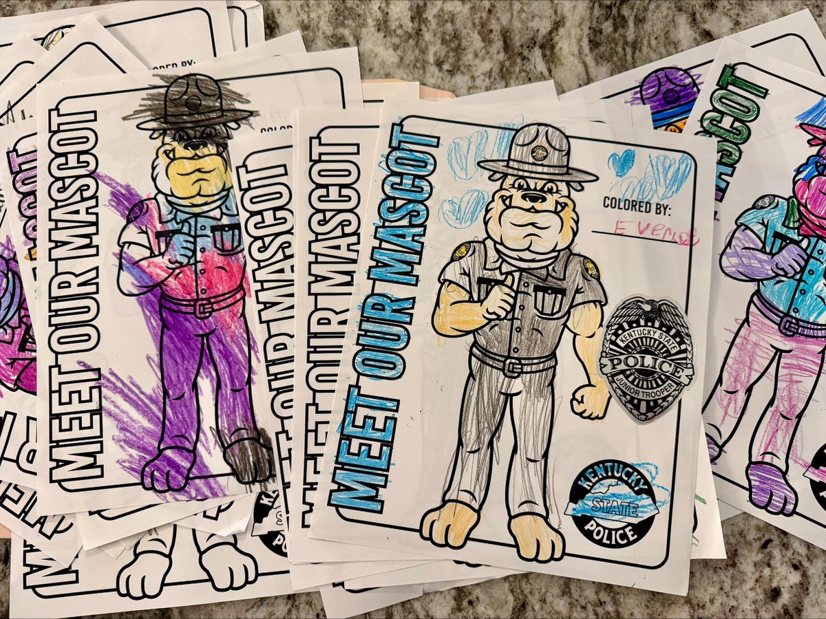 kystatepolice's tweet image. This #ReadAcrossAmerica Week, KSP is bringing stories &amp;amp; smiles to students.📚Captain Dallas Greer visited Cornerstone Christian Preschool, reading "Green Eggs and Ham" and the "A, B, C Book." The kids loved getting badge stickers and coloring KSP’s mascot, Justice. (1/2)