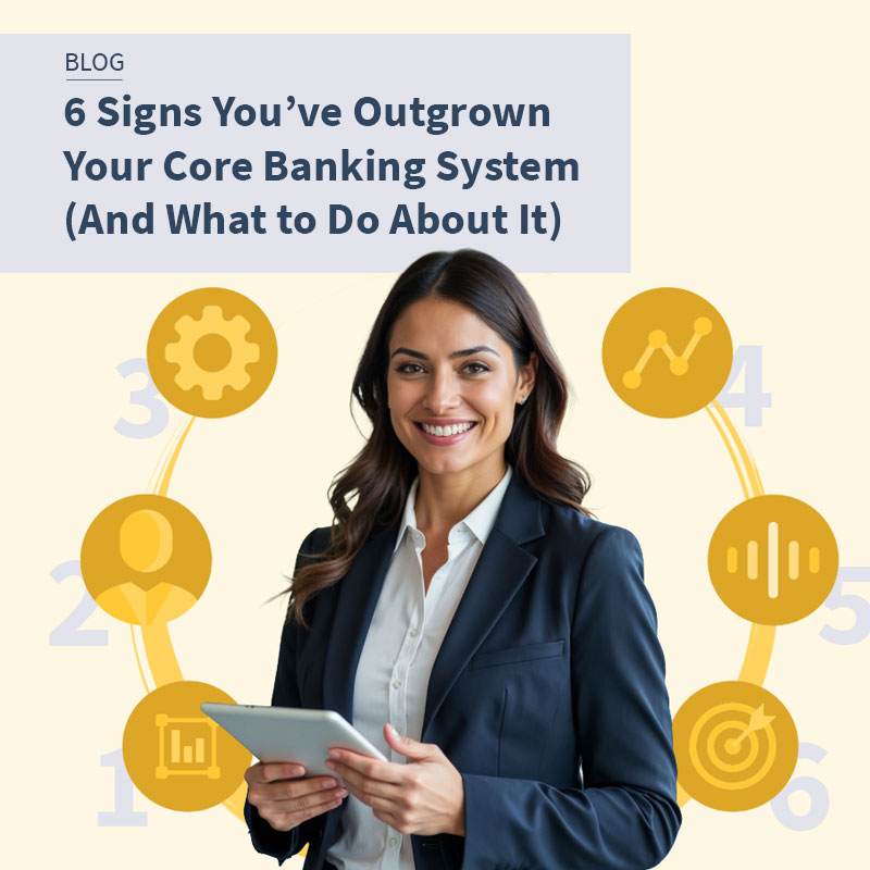 Your core banking system is essential—but it wasn’t built to do everything.

If your institution struggles to get a complete view of customers, it may be a sign you’ve outgrown relying on the core alone.

Our latest blog explores the signs. Read now: bit.ly/40ew8o7