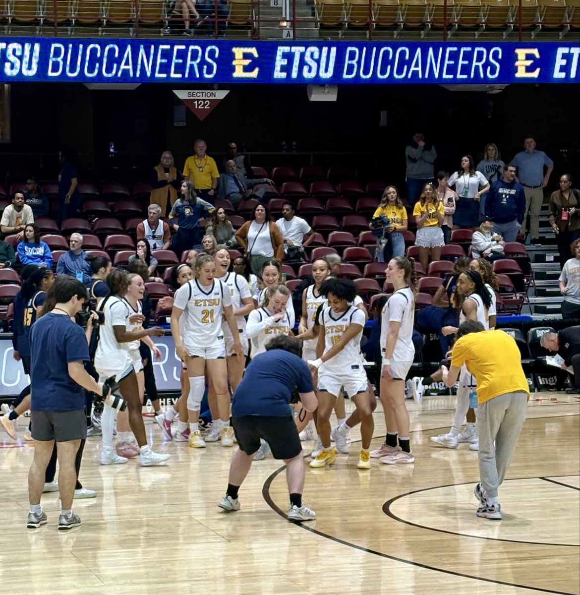 Way to go <a href="/ETSU_WBB/">ETSU Women’s Basketball</a> 💛💙🏀 #soconhoops26