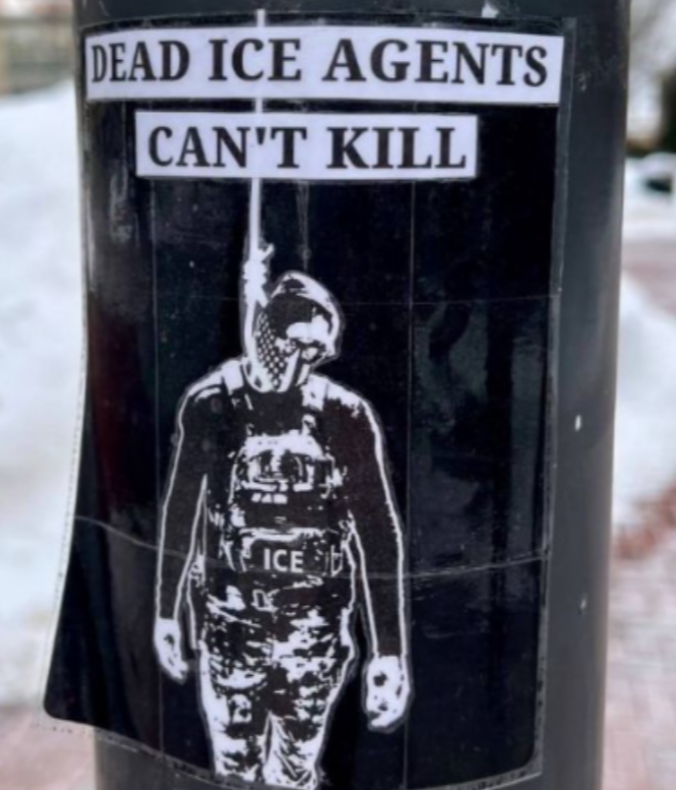 🚨 PENN STATE UPDATE: 

More “Dead ICE Agents Can’t Kill” flyers have been found at Penn State University near the student center for daily life.

There are approx 2000 security cameras on campus.

President Neeli Bendapudi, from INDIA, earns a whopping $2.8 million, with an