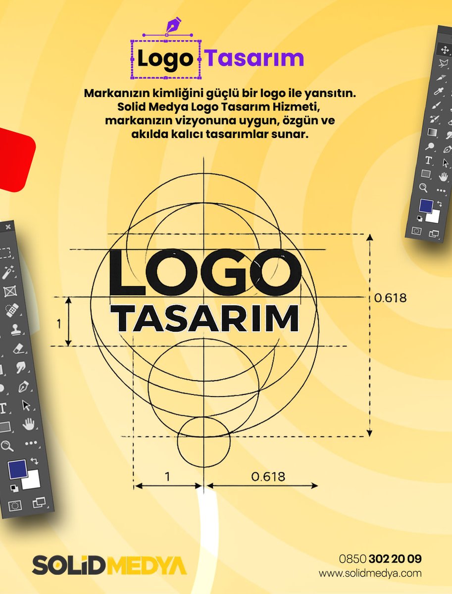 🎨 Markanızın kimliğini güçlü bir logo ile yansıtın.

Solid Medya Logo Tasarım Hizmeti ile markanıza özel, özgün ve akılda kalıcı logolar tasarlıyoruz.

Profesyonel bir logo, markanızın ilk izlenimini güçlendirir ve sizi rakiplerinizden ayırır.