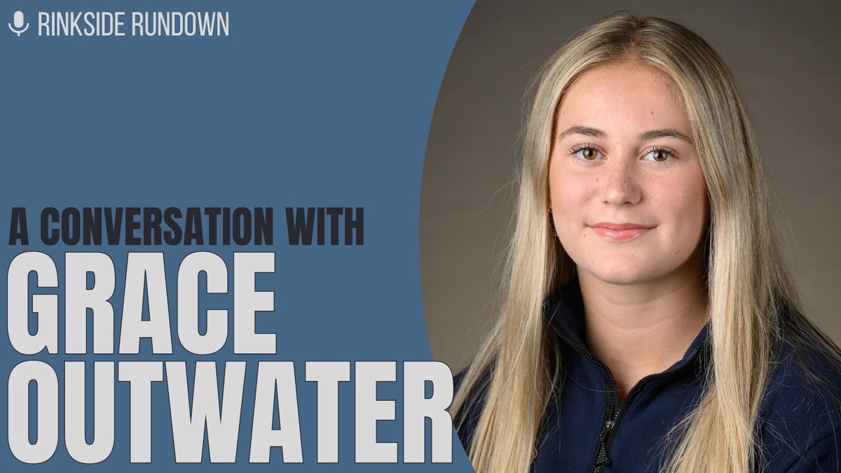 Grace Outwater started on outdoor rinks, and now she's one of the most exciting forwards in college hockey.

On Episode 113, she talks about the coaches who believed in her, how she stays locked in, and the impact of the PWHL.

Available now: rinksiderundown.ca