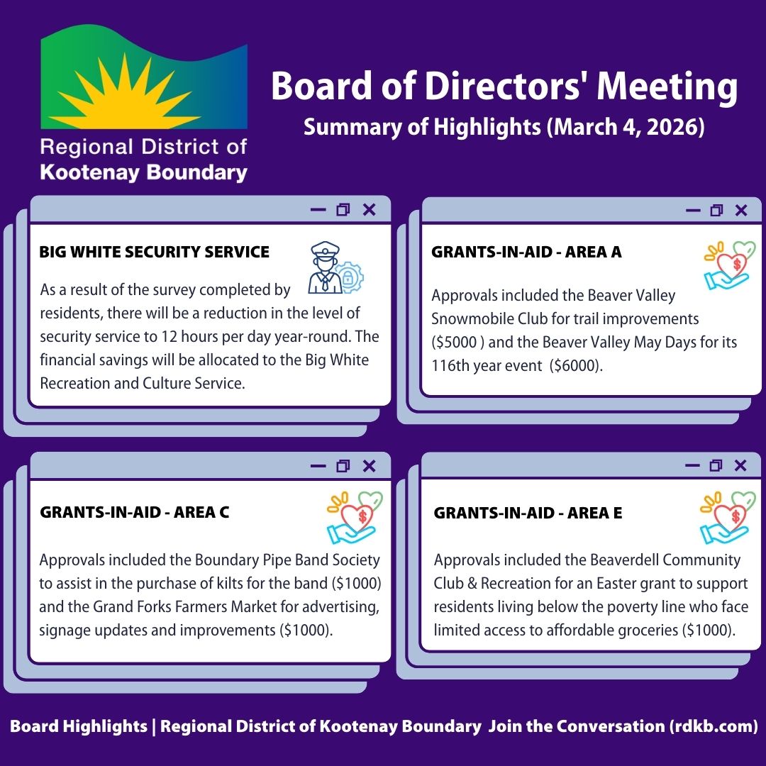Regional District of Kootenay Boundary tweet media