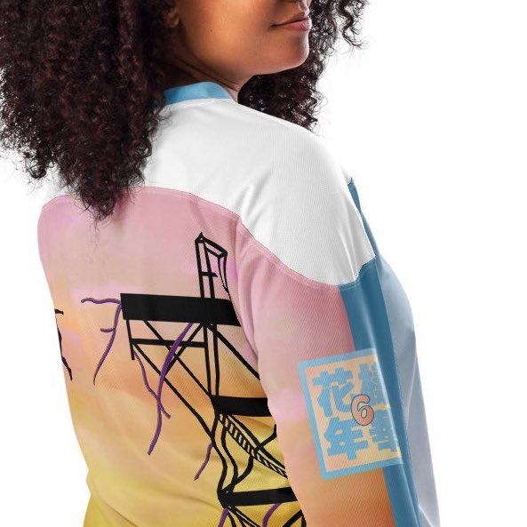 BoraHausEtsy's tweet photo. latest design is a #tb to most beautiful moments in life era

the front: iconic hot air balloon in a blue sky w clouds

the back: v jumping off scaffolding into the ocean @ sunset

the sleeves say 6 &amp; 13 in a split design

get yours:

https://t.co/elHlPxTgz4

#bts #borahausetsy https://t.co/2yIrqG5Ku3