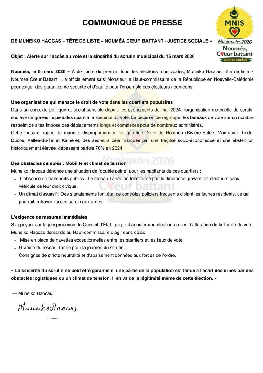 Mouvmnt Nationaliste Indépendantiste Souverainiste tweet media