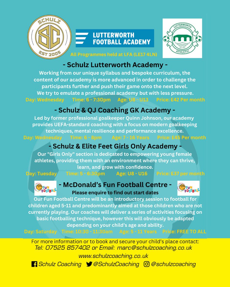 Lutterworth Football Academy tweet media