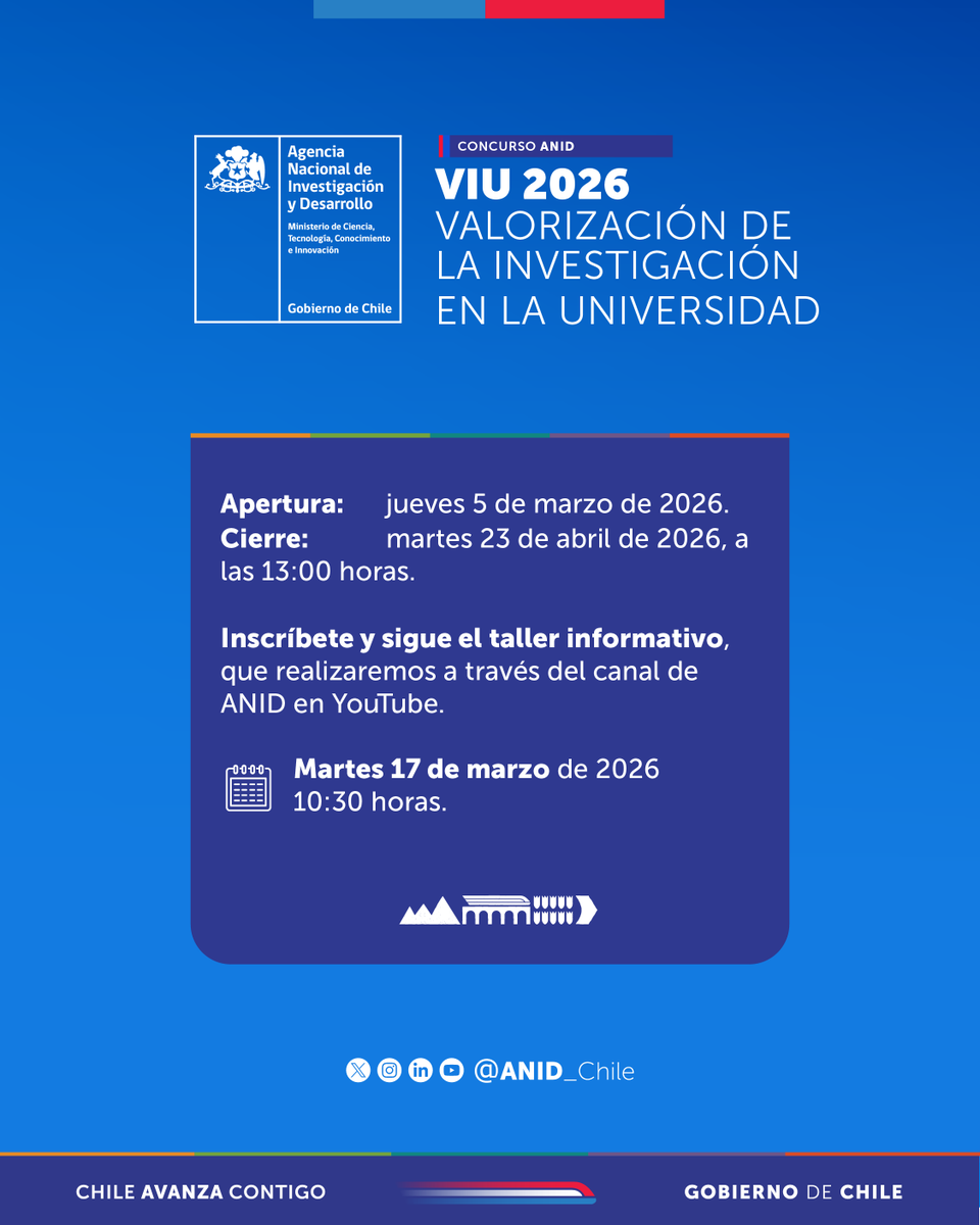 Agencia Nacional de Investigación y Desarrollo tweet media