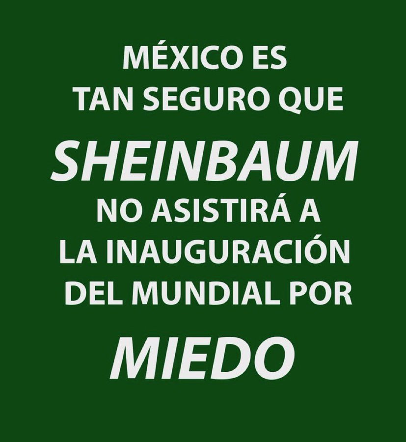 Así las cosas con el narcogobierno de México.