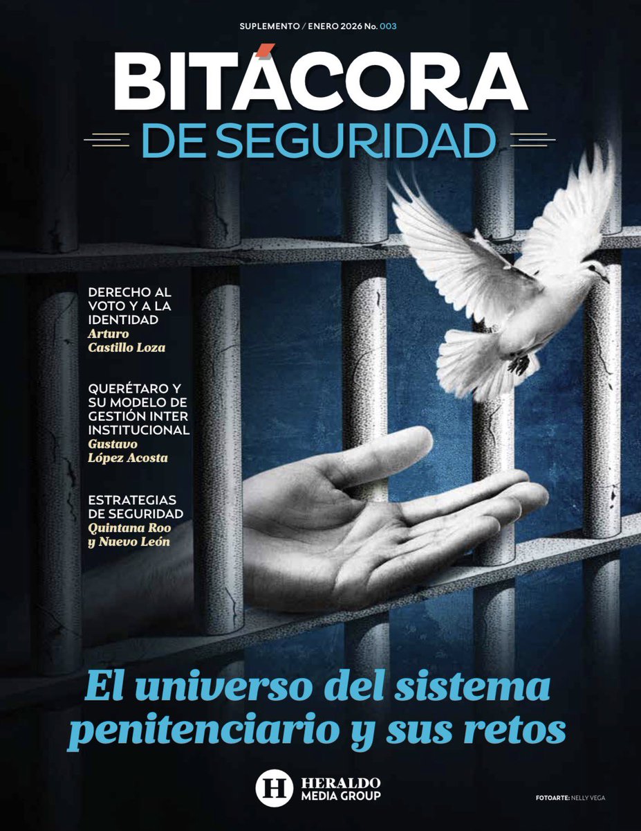 HOY estaremos presentando el volumen 003 de la revista Bitácora de Seguridad 📘 de <a href="/heraldodemexico/">El Heraldo de México</a> en <a href="/IIJUNAM/">Instituto de Investigaciones Jurídicas, UNAM</a>! Un espacio para discutir temas de #seguridad, #justicia y #paz con expertos en el área. 

⏰ 16:00 hrs
📍 Lugar: Aula Centenario - Instituto de Investigaciones