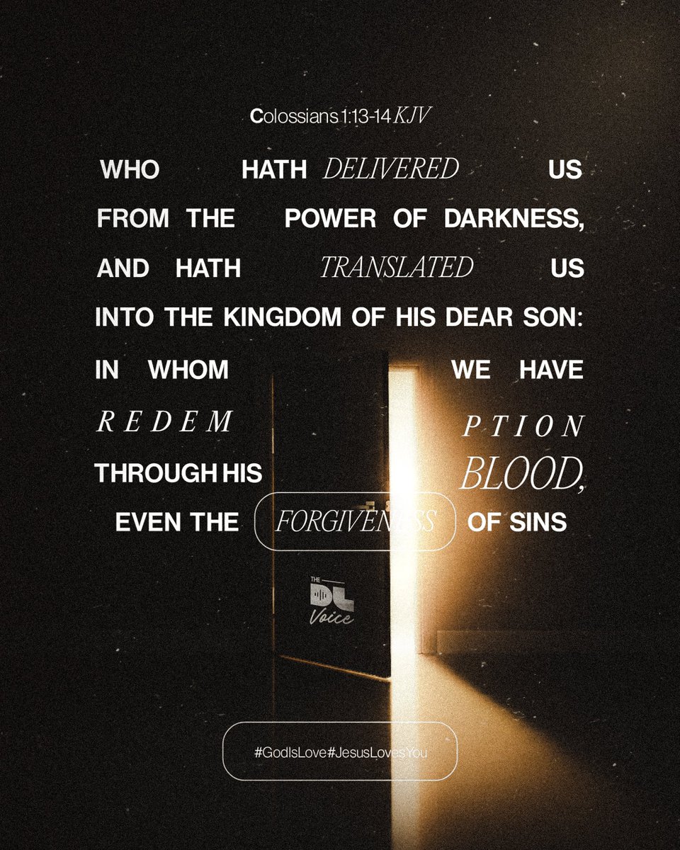 TheDLvoice's tweet image. Rescued from darkness.
Transferred into light.
That’s love at work.

#WhatIsLove
#GodIsLove
#JesusLovesYou