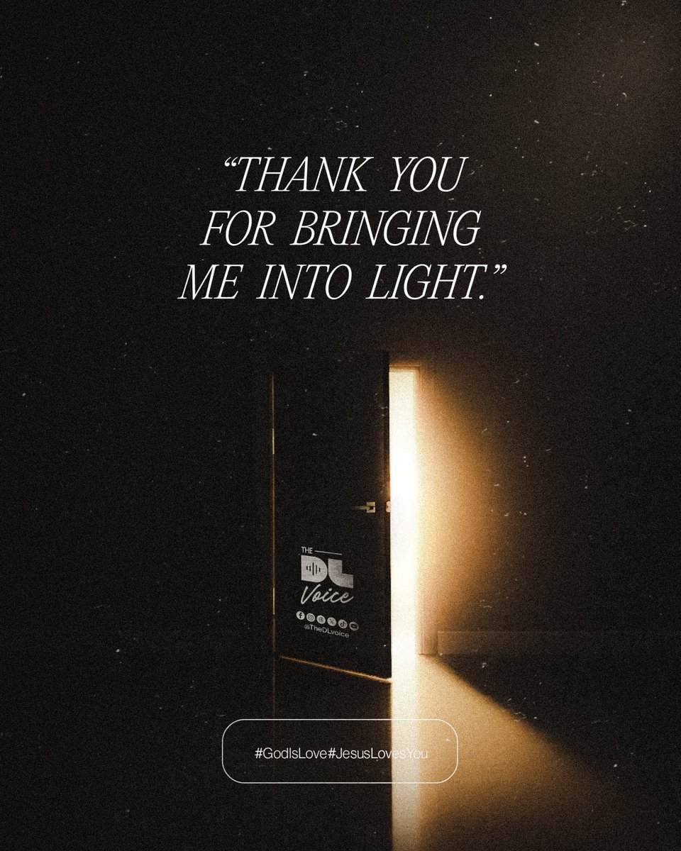 TheDLvoice's tweet image. Rescued from darkness.
Transferred into light.
That’s love at work.

#WhatIsLove
#GodIsLove
#JesusLovesYou