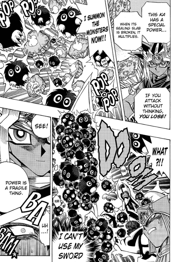 I will never forgive DM for not adding this in Millennium World Arc

Atem ragebaiting Seth with Kuriboh since 3000 years ago was absolutely peak comedy