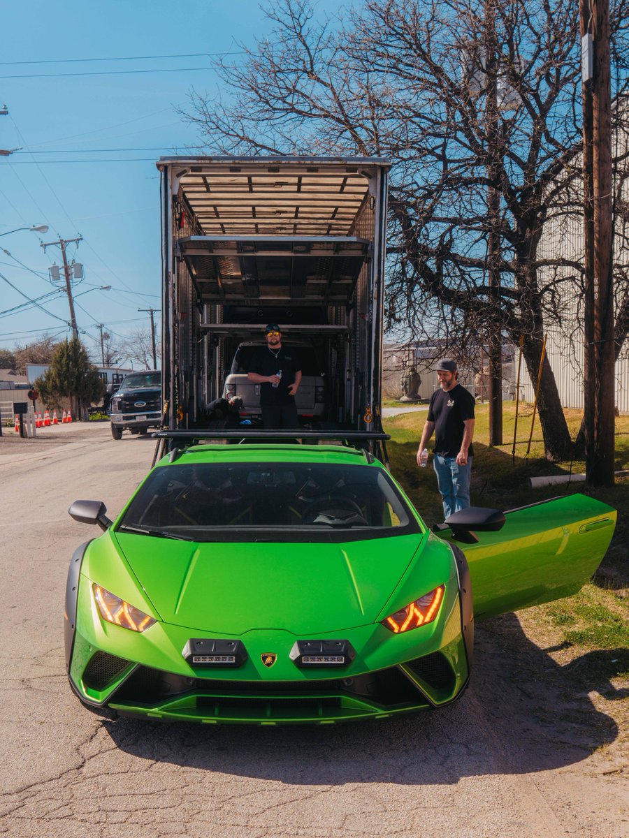 GasMonkeyGarage's tweet photo. From the shop… to the truck… to one lucky winner’s driveway. 🏁 The #GasMonkeyGiveaway Lamborghini Sterrato is officially on the move!

One order from https://t.co/sjhFx61ClA won Dale D. this Supercar — Will it be YOU in Victory Lane next? 🏁 https://t.co/aXJIhNf9b1