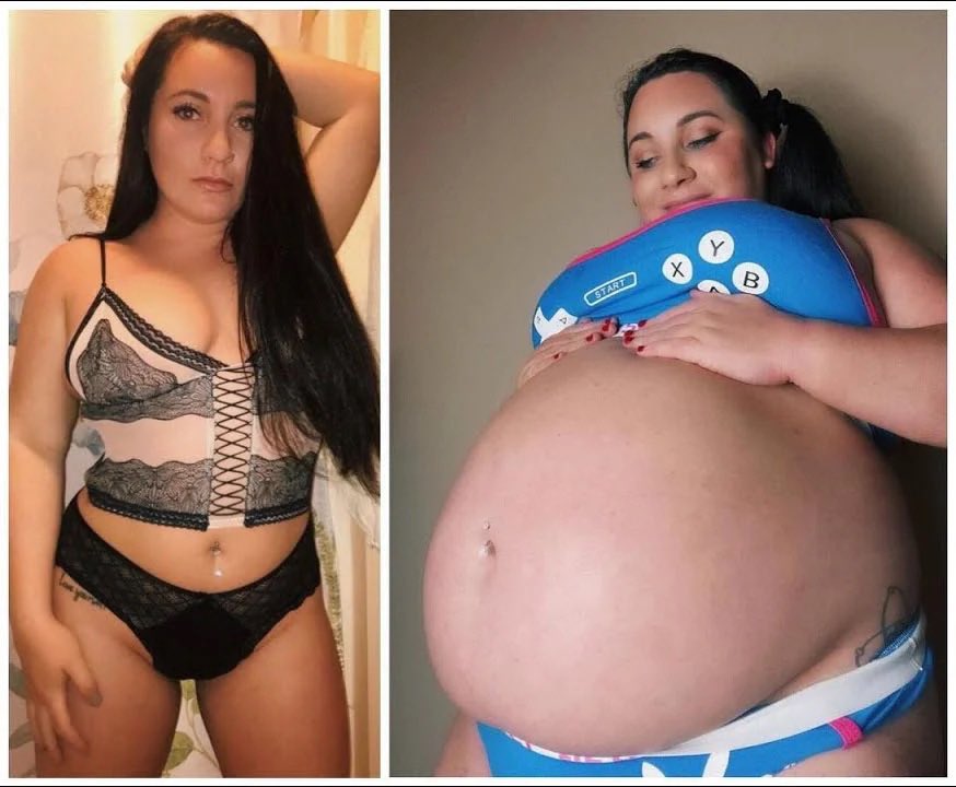 FeedeeFinds's tweet photo. skinny girl gets fat on purpose 😱🧁🍩 #fatspo #feedee #feedism https://t.co/Bk4kZCSST5