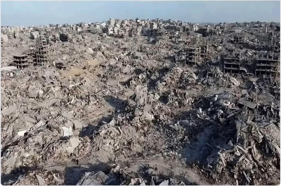 BREAKING: The people who did this to Gaza are deeply concerned that Iran might have broken international humanitarian law
