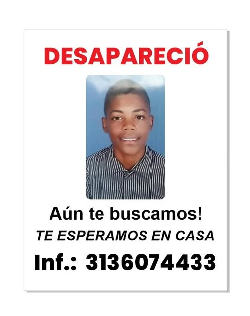 #Desaparecidos | Deyber Orlando Nazarit Valencia cumple 8 años desaparecido en #Cali.

Su familia segura que aún no hay respuesta alguna sobre su paradero. Nadie dice nada. Nadie sabe.

 Hoy 5 de marzo está cumpliendo 23 años de edad.