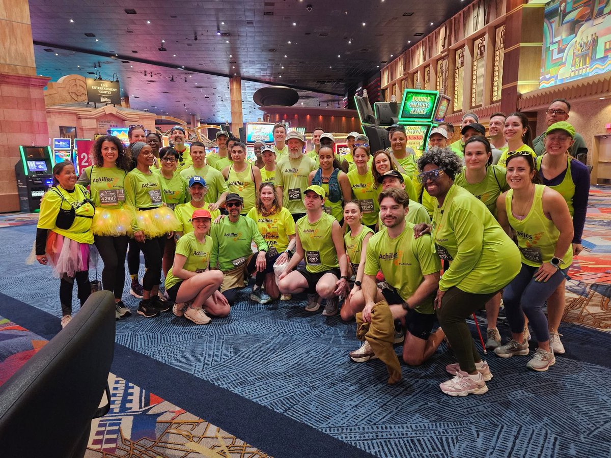 achillesintl's tweet photo. #ThrowbackThursday to  the @RunRocknRoll Las Vegas Rock 'n' Roll run series where Achilles members from seven different chapters across the United States hit the strip and conquered a 5K, 10K and Half Marathon like the rock stars they are! #GoAchilles https://t.co/BmAYNtlpsr