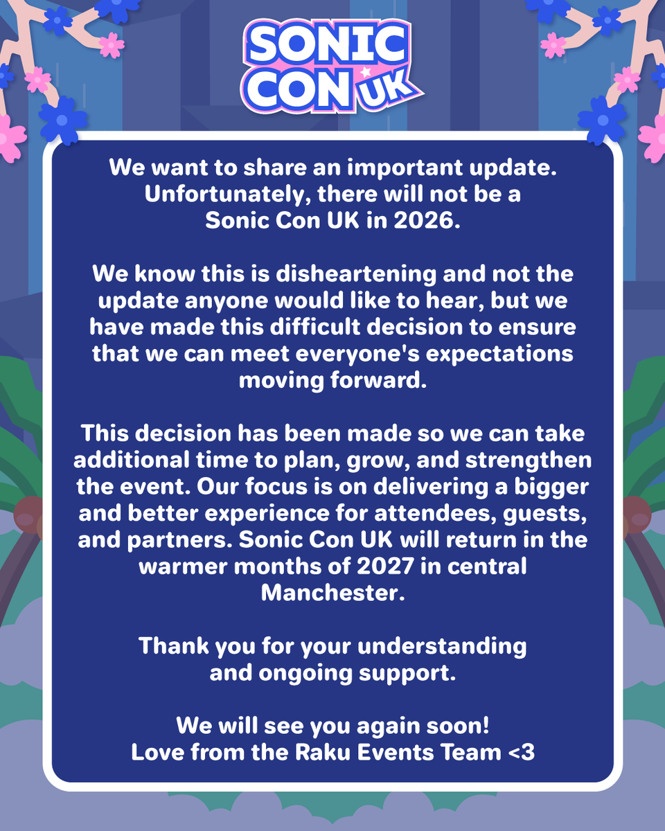 Sonic Con UK 🔜 ABSOLUTION UK TOUR tweet media