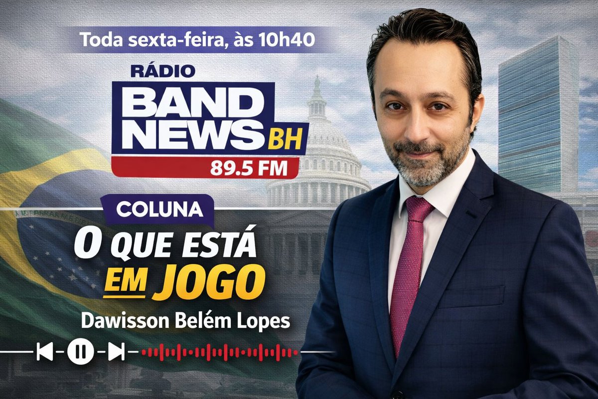 Oi, pessoal! Tem novidade: a partir desta semana, assumo coluna semanal na rádio BandNews FM. Toda sexta, às 10h40, conversaremos sobre política – de Minas, do Brasil e do mundo. Espero que possam acompanhar este professor também por lá! Estreia amanhã, 6/3. Torçam por mim! 😊