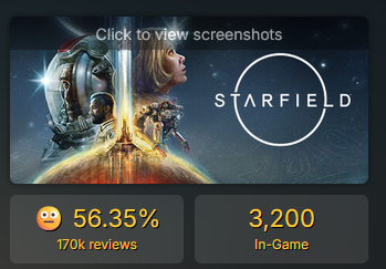 Steam users are rating the controversial Marathon (80%) well above Starfield (56%).  I'm convinced everything is better than Starfield at this point 💀💀💀 #MarathonGame