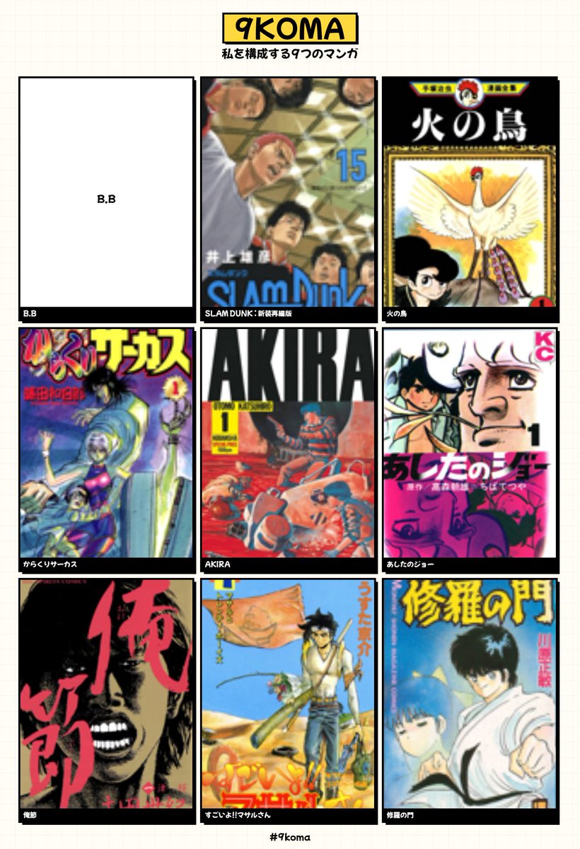 私を構成する9つのマンガ