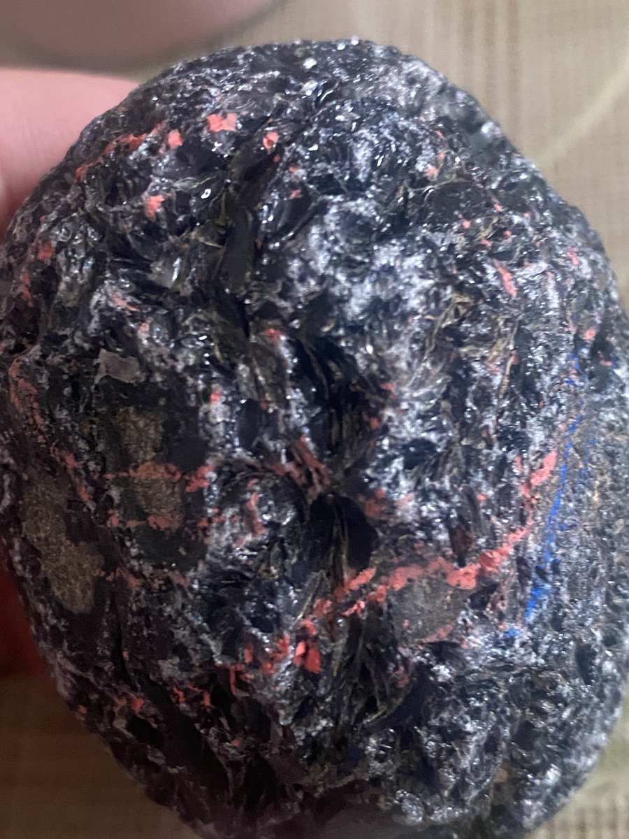 今日磨いた十勝石 いい青色になった