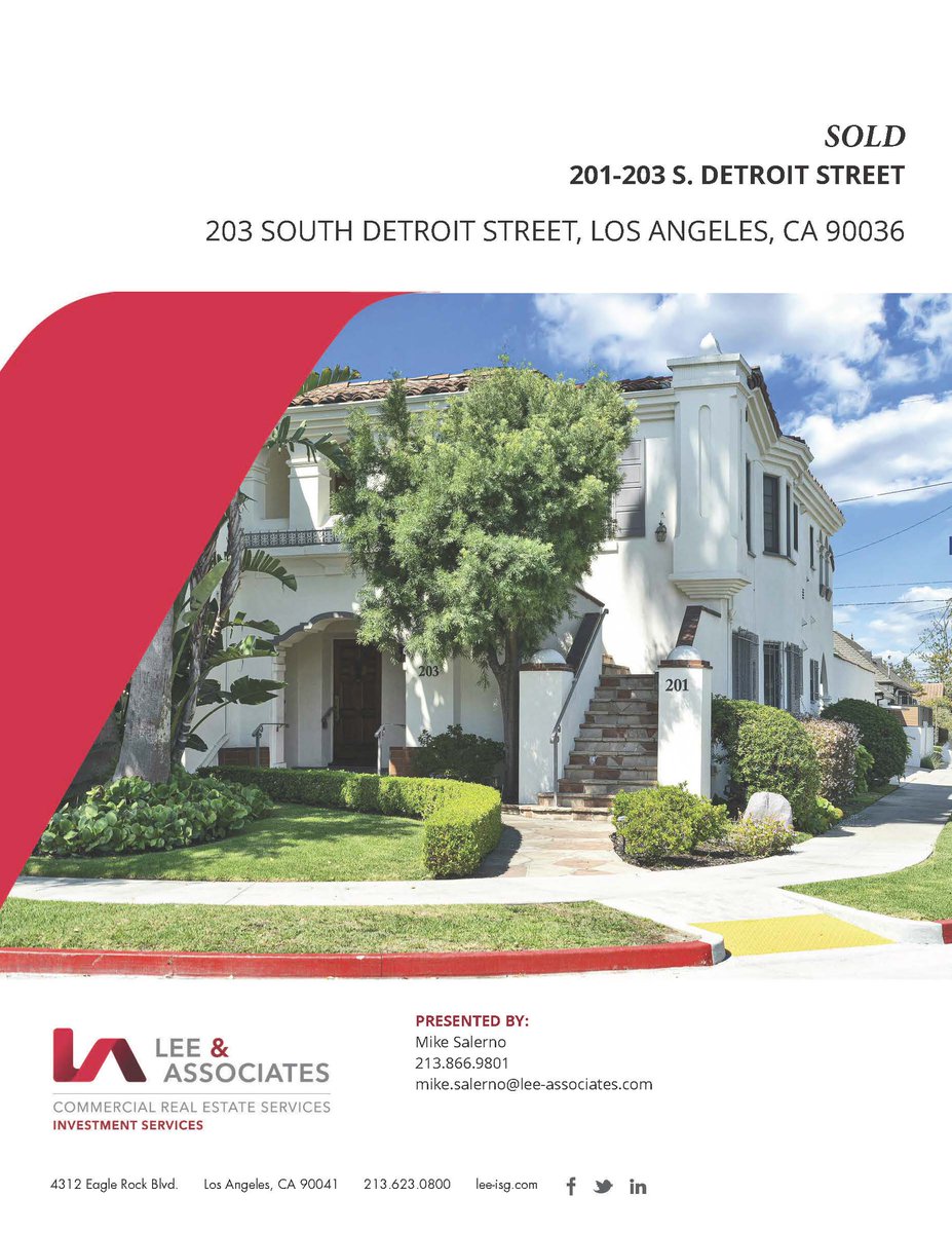 Sold! 201-203 S. Detroit St., a beautiful Spanish Colonial duplex in the heart of Miracle Mile. #investmentproperty #multifamily #Californiarealestate