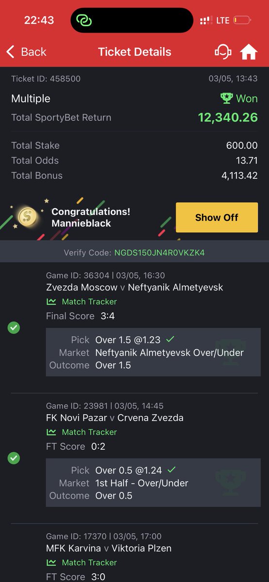micheal_ma90641's tweet photo. @UnderCartel1 Thanks my wizard 🧙 I prayed against cut 1 and it came through ☑️☑️☑️boom 💃💃💫 https://t.co/5qpYayaeGU