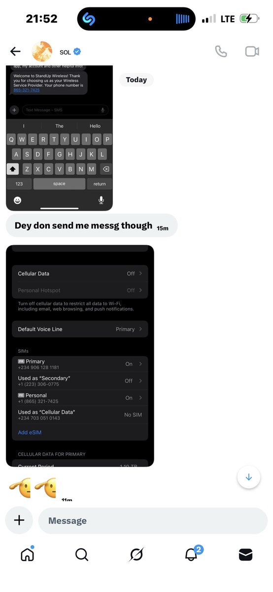 Today's lifeline eSIM sorted to <a href="/BrainiacOriowo/">ꜱᴏʟ</a> Tested and trusted 🤝HMU for your lifeline eSIM  available for both IOS and Samsung