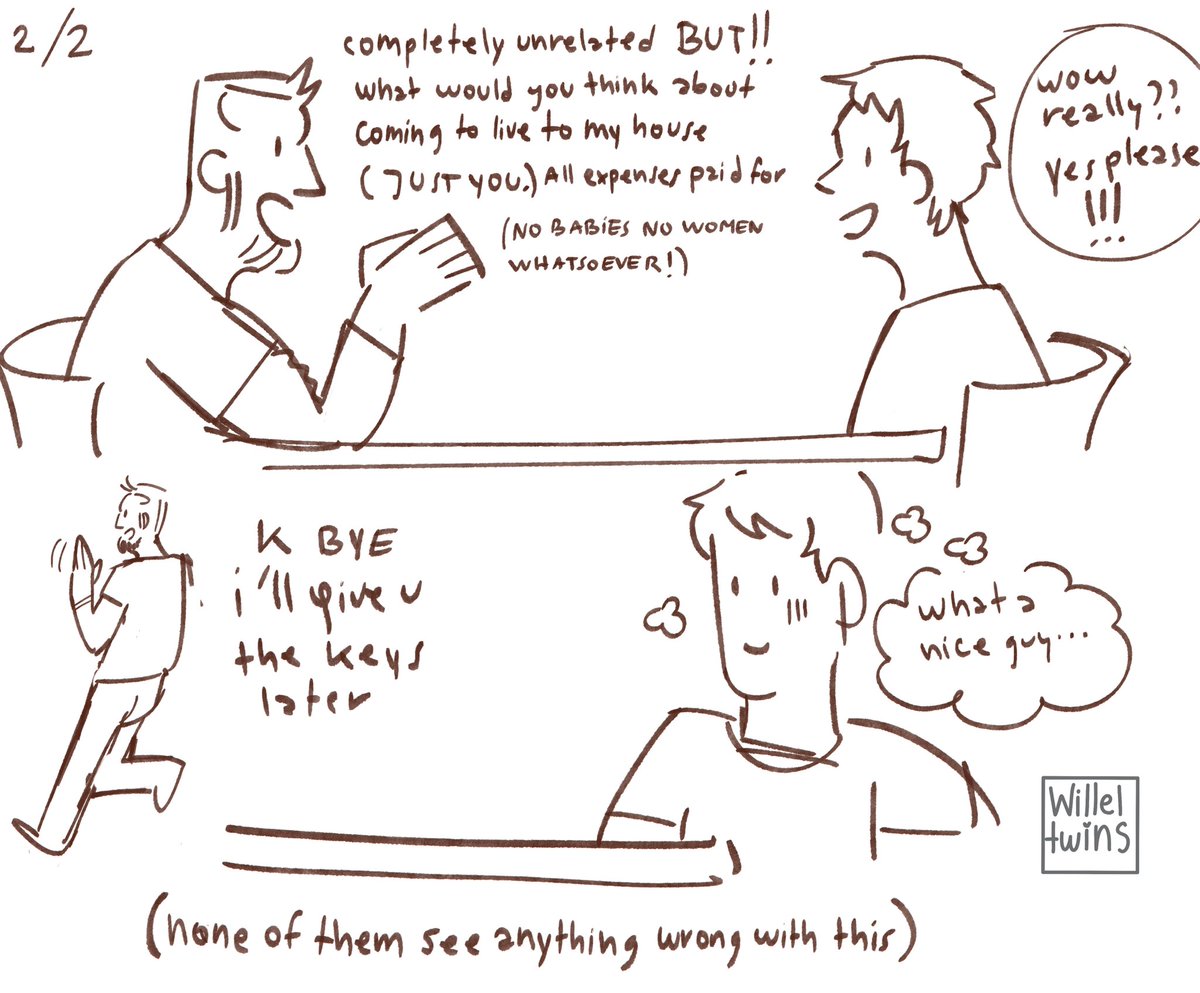 willeltwins's tweet photo. did a silly lil thing based on this bc they’re both stoopid #hucklerobby https://t.co/wP6o3dYPfv