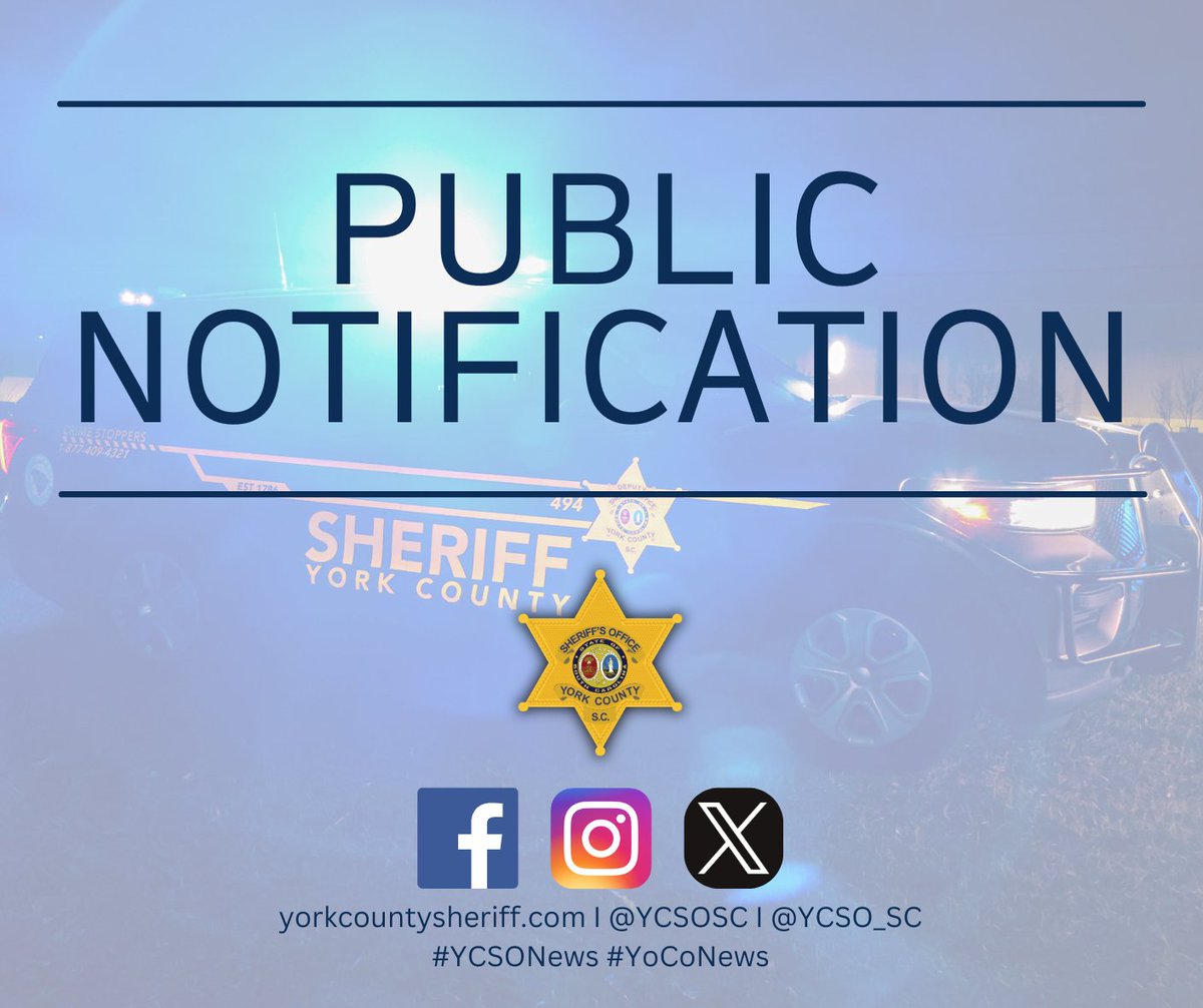 York County Sheriff tweet media