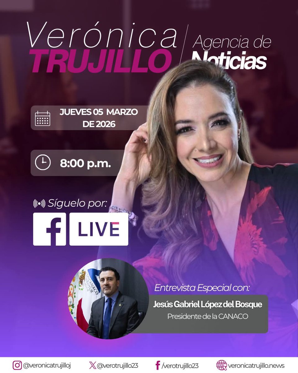 Hablaremos con el presidente de la CANACO Jesús Gabriel López del Bosque, sobre los acuerdos entre cámaras empresariales, asociaciones y autoridades para llevar a cabo acciones operativas rumbo a la edición 40 del festival cultural. 
Nos vemos a las 8:00pm.