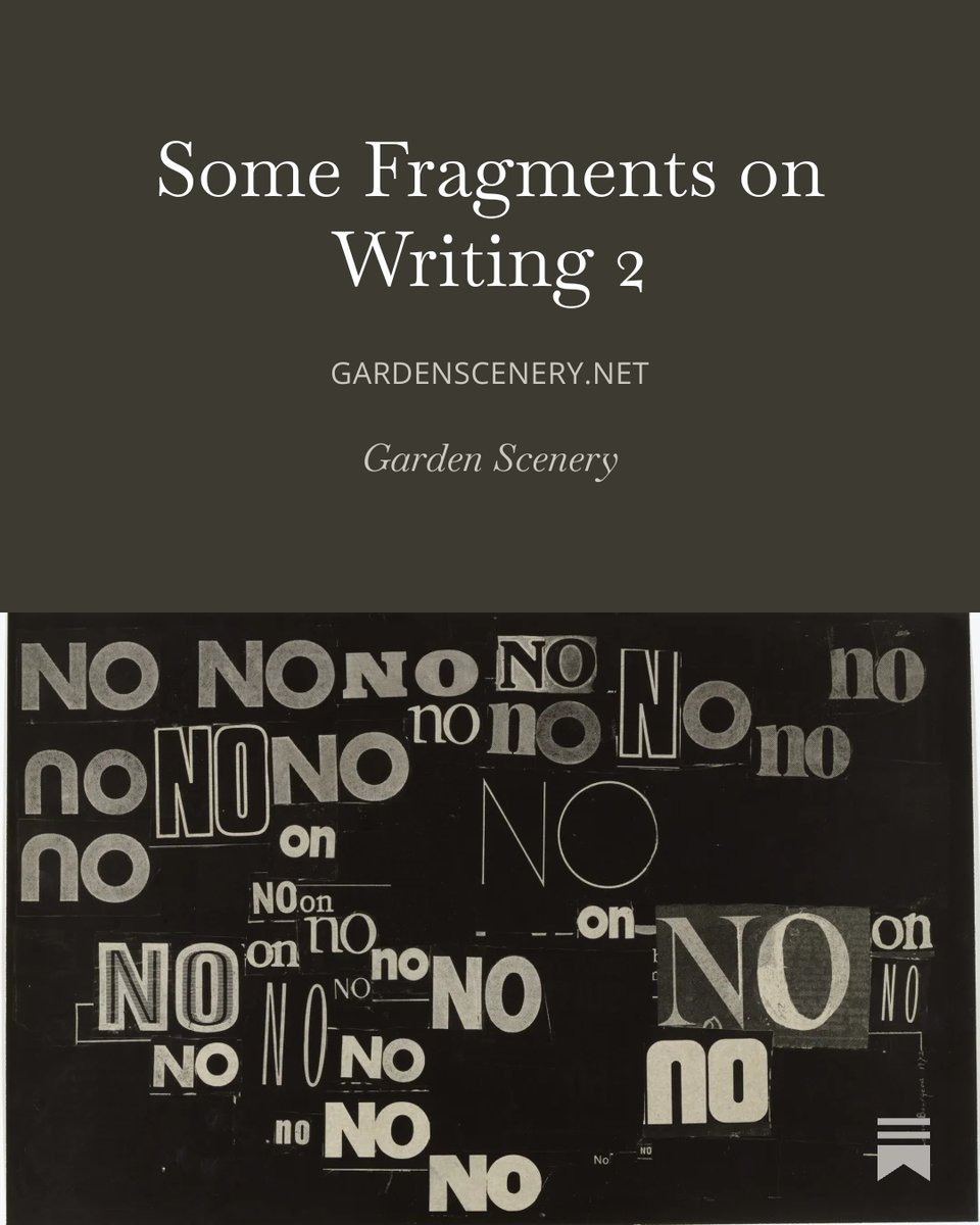 have another batch of ruminations on writing, art, literature, culture, etc. up on Garden Scenery today. check it out below
