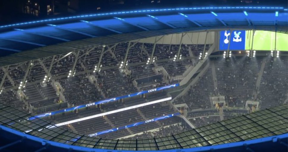 Iam_Gcfr's tweet photo. It’s still the first half and Tottenham Spurs fans have already left the stadium. This is crazy!
#CRYTOT https://t.co/QAQGqNUQ1V