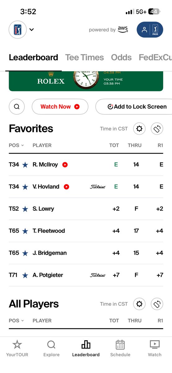 And we are onto The Players! 

Worst card ever full of a bunch of gutless losers
