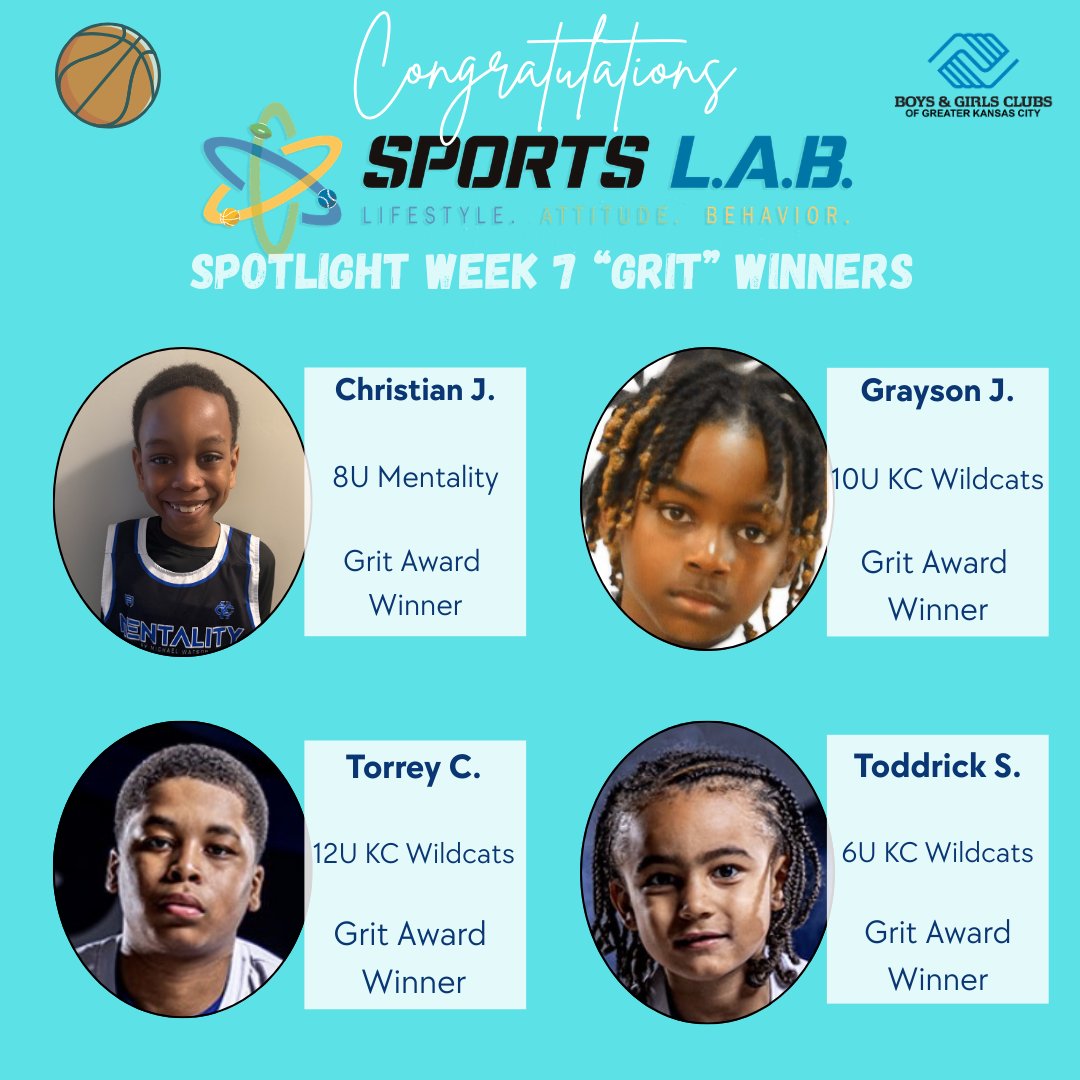 BGCGKCSportsLAB's tweet photo. 🏀 Final Sports LAB™ Spotlight of the basketball season!
Congrats to this week’s honorees: Christian J. • Grayson J. • Torrey C. • Toddrick S.
We’ve loved spotlighting these young athletes all season—true Champions On and Off the Court.
#helpkckids #greatfutures #youthsports https://t.co/bEhspv5GNb