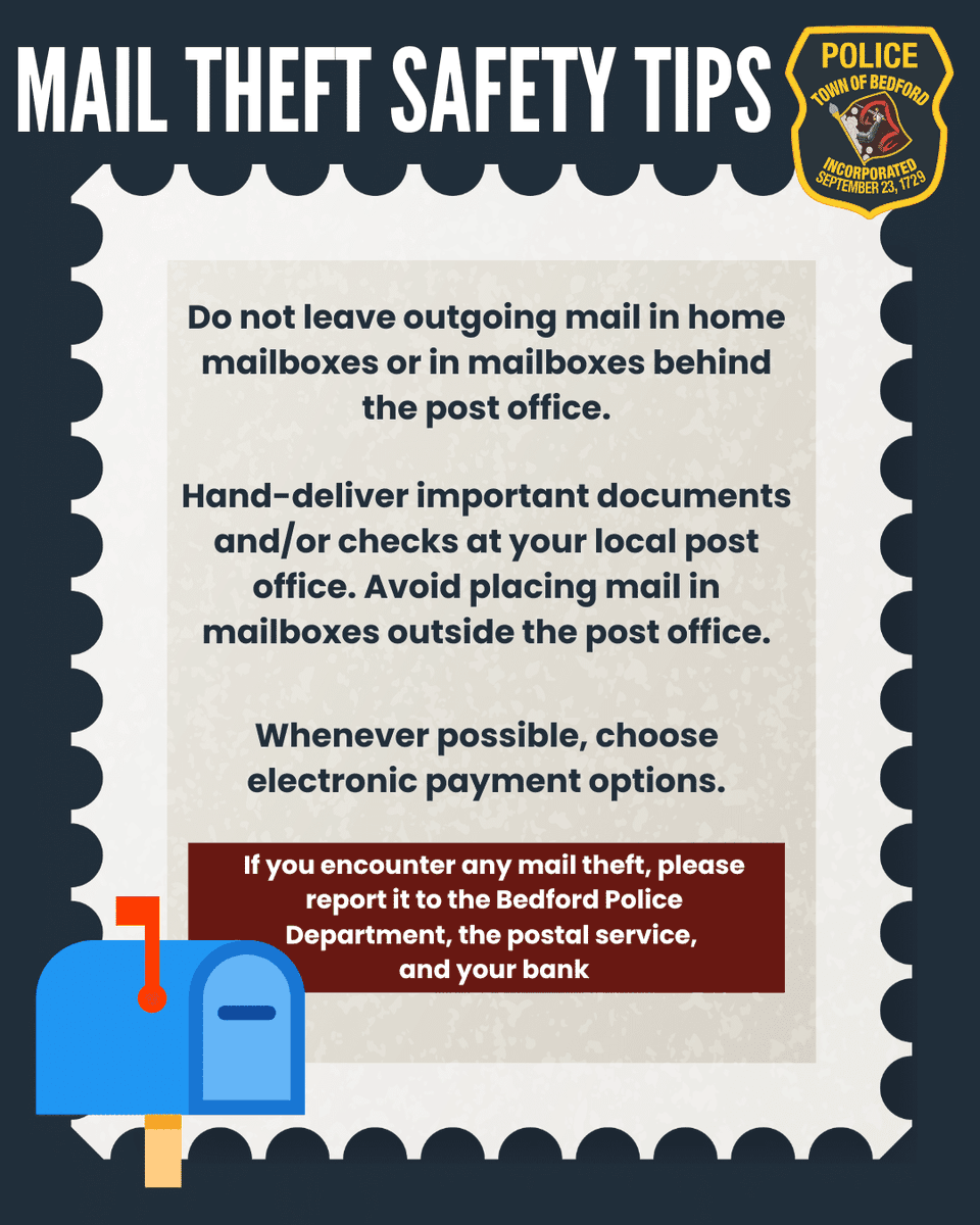 Bedford, MA Police tweet media