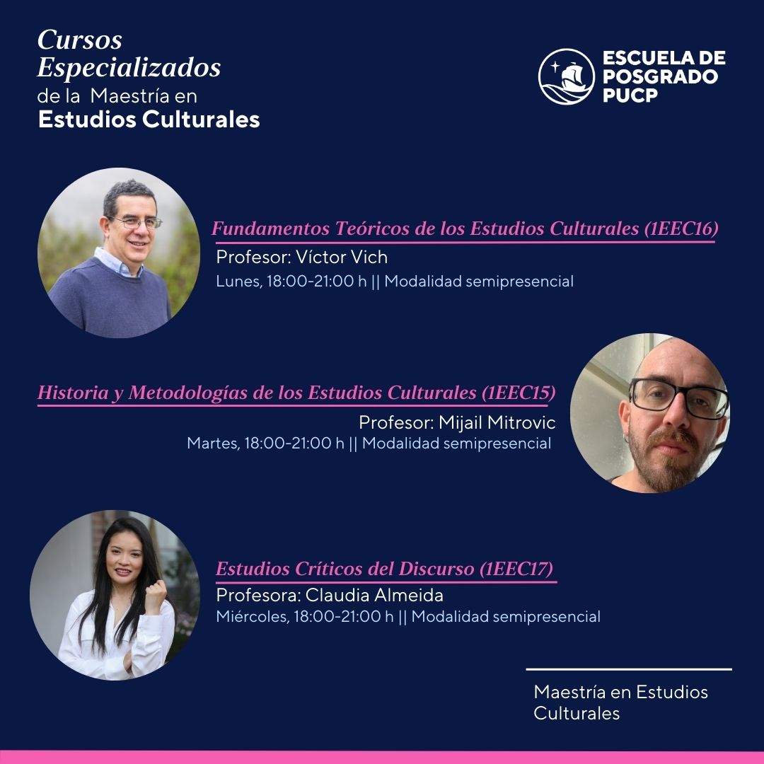 ⚡Cursos abiertos para personas externas a la PUCP (vía modalidad Alumno Libre) 

⚡Más información sobre el proceso de inscripción de la modalidad de alumnos externos (Alumno Libre): acortar.link/TP6Rgh

⚡Encuentra nuestros cursos aquí: acortar.link/lvlTOk