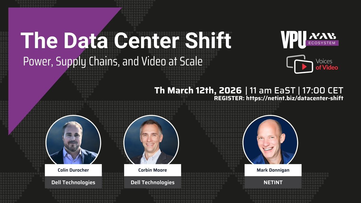 NETINT_Tech's tweet photo. The data center is shifting.

Power, density, supply chains, and video at scale.

Dell + NETINT break it down in Voices of Video Ep 82.

Register:
https://t.co/kKQDMWgrTE

#DataCenter #VideoInfrastructure #AI https://t.co/52SuLQbwmf