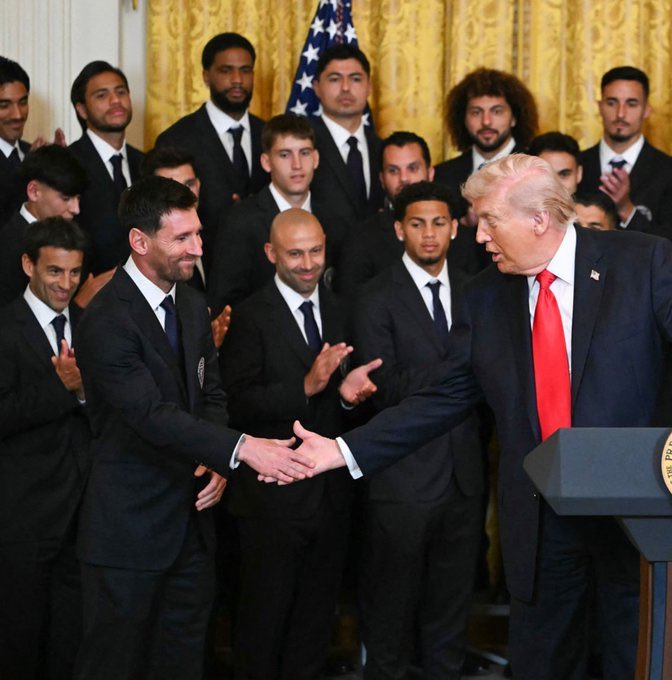 🗣️President Trump to Messi: “You could have gone anywhere in the world, chosen any team — but you chose Miami. Thank you for coming to this country.”