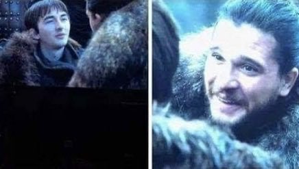 Jon Snow: Look at you, you're a man now

Bran: I identify as a raven
