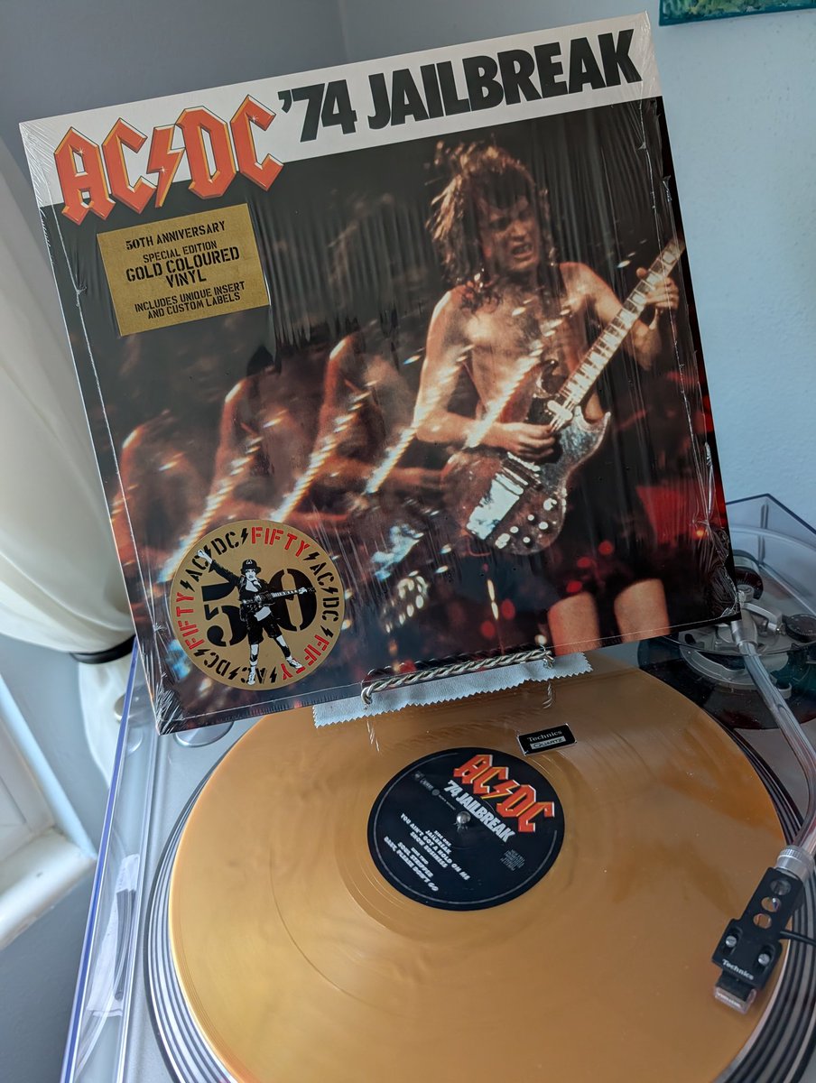 AC/DC - '74 Jailbreak - '75 The only 50th Anniversary gold colored
