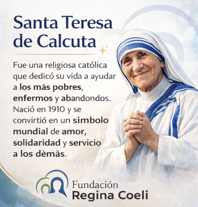 F_ReginaCoeli's tweet photo. ✨ Santa Teresa de Calcuta
Una vida entregada al Amor y al servicio de los más necesitados. 

Su mensaje sigue vivo hoy
“No todos podemos hacer grandes cosas, pero sí cosas pequeñas con gran amor.” https://t.co/aXVF60XqPe