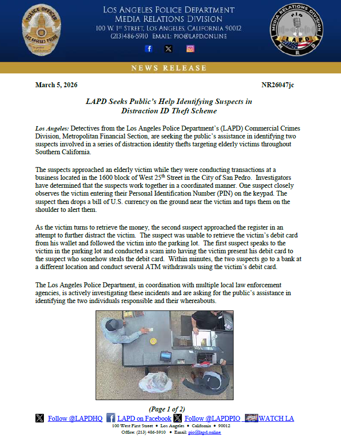 LAPD PIO tweet media