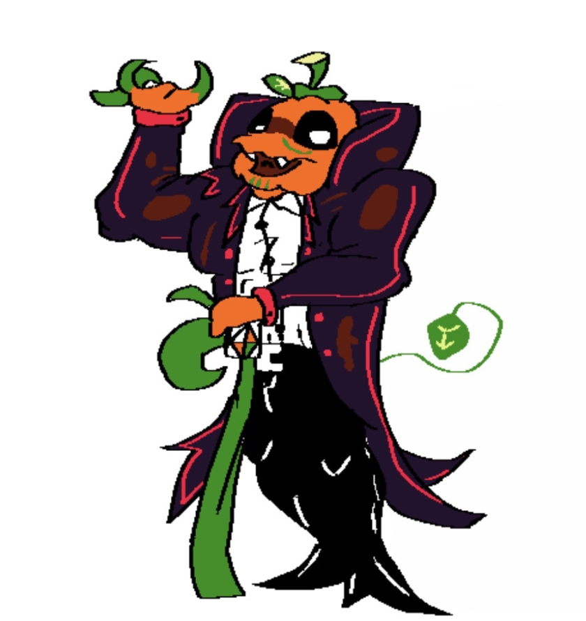 DandyCorpulence's tweet photo. Count Kim's Design (NOT GUORDY!)

Lord of the Kim manor, and quite obsessed with doing more tricks than treats, although those tricks have ahem… quite largening effects…

Halloween Main Toon

(new artist on the team, but they decide to stay anynomus rn)

-Citrus https://t.co/T6tTi9M49P
