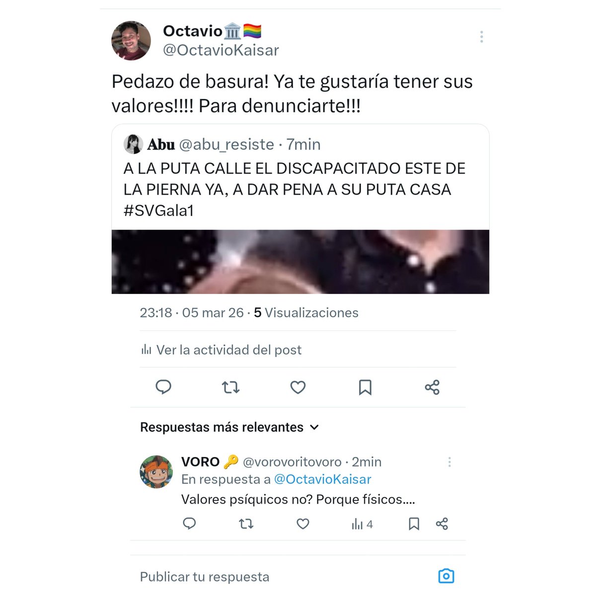 OctavioKaisar's tweet photo. 🤮#SVGala1 https://t.co/Rglt0csiB7